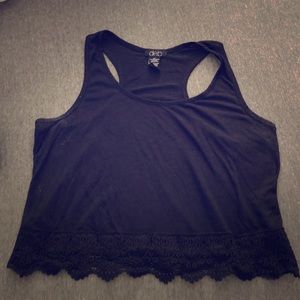 Black tank top